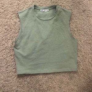 Zara cropped tank top